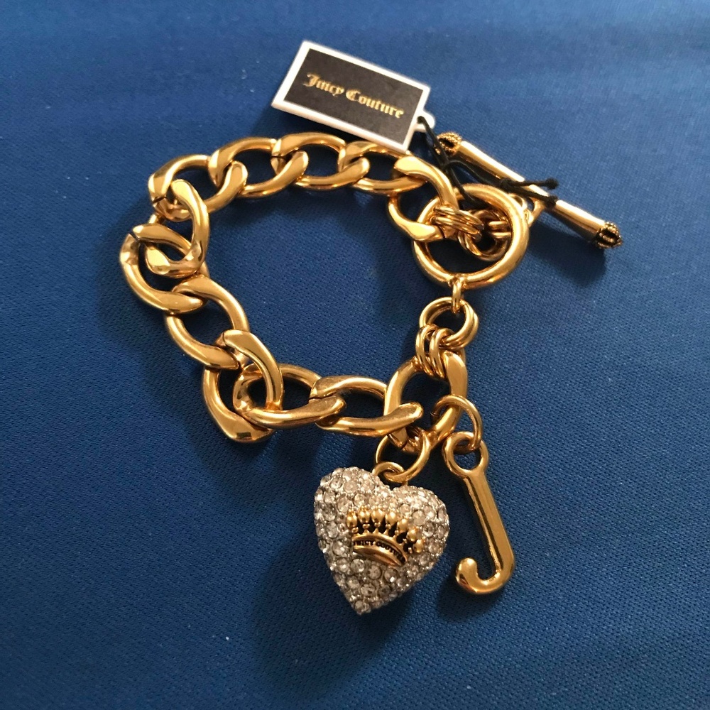 Juicy Couture Goldtone Linked Bracelet, NWT